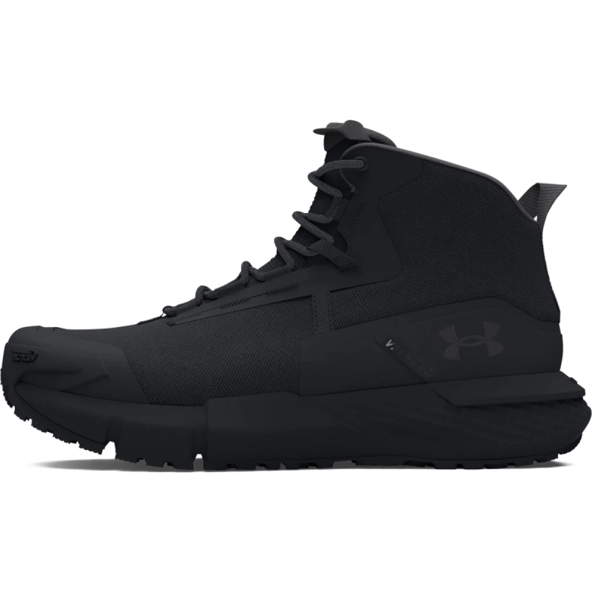 Pánska členková turistická obuv UNDER ARMOUR UA Charged Valsetz Mid M black black jet gray · záber 2