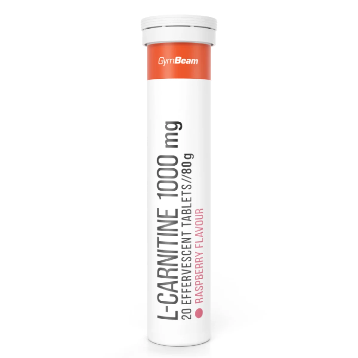 GymBeam L-Karnitín 1000 mg šumivý 20 tab. malina · záber 1