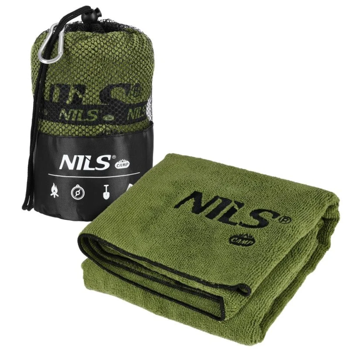 Nils Froté ručník Camp NCR15 khaki · záber 1