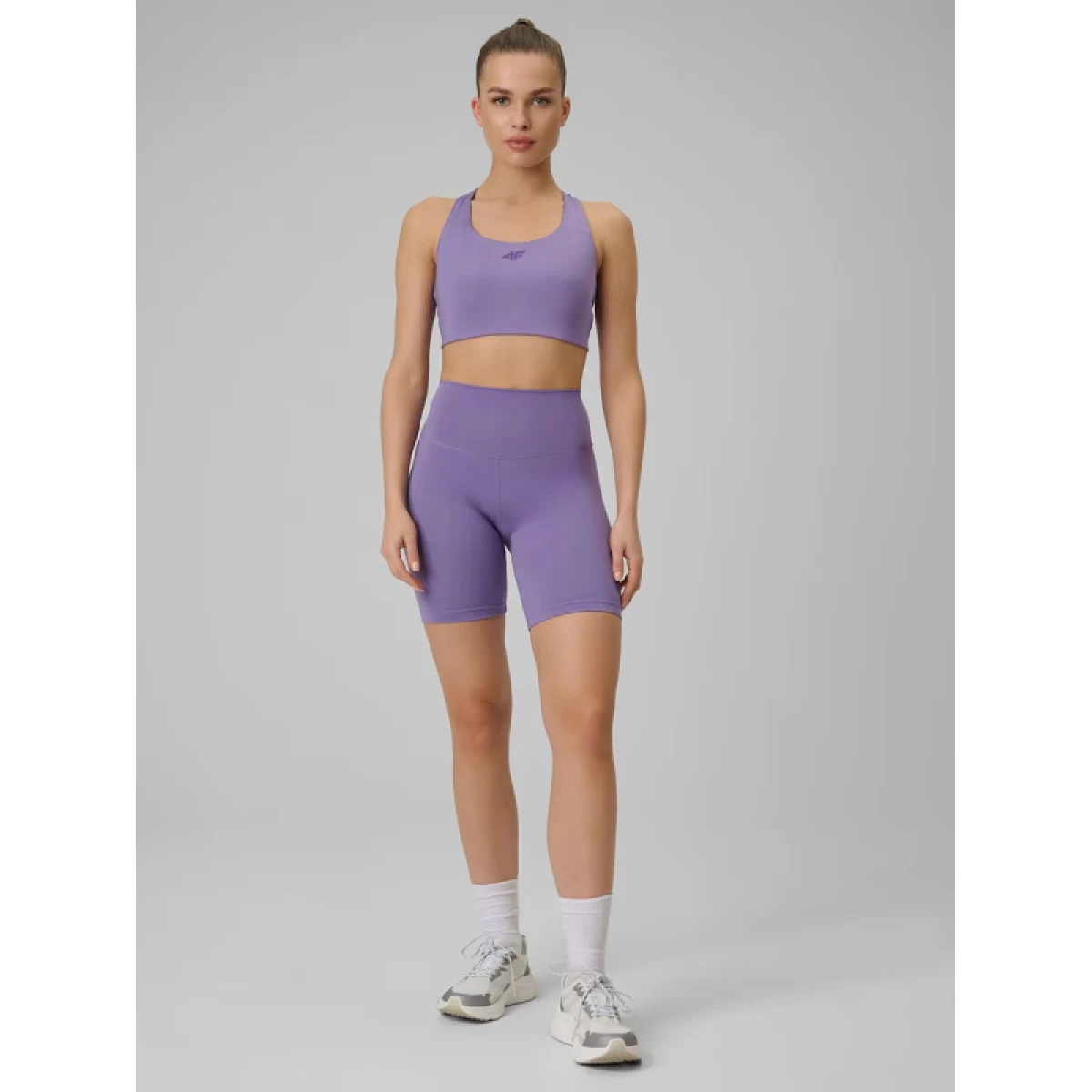 Dámské tréninkové kraťasy 4F SHORT TIGHTS FNK F085-51S-VIOLET · záber 5