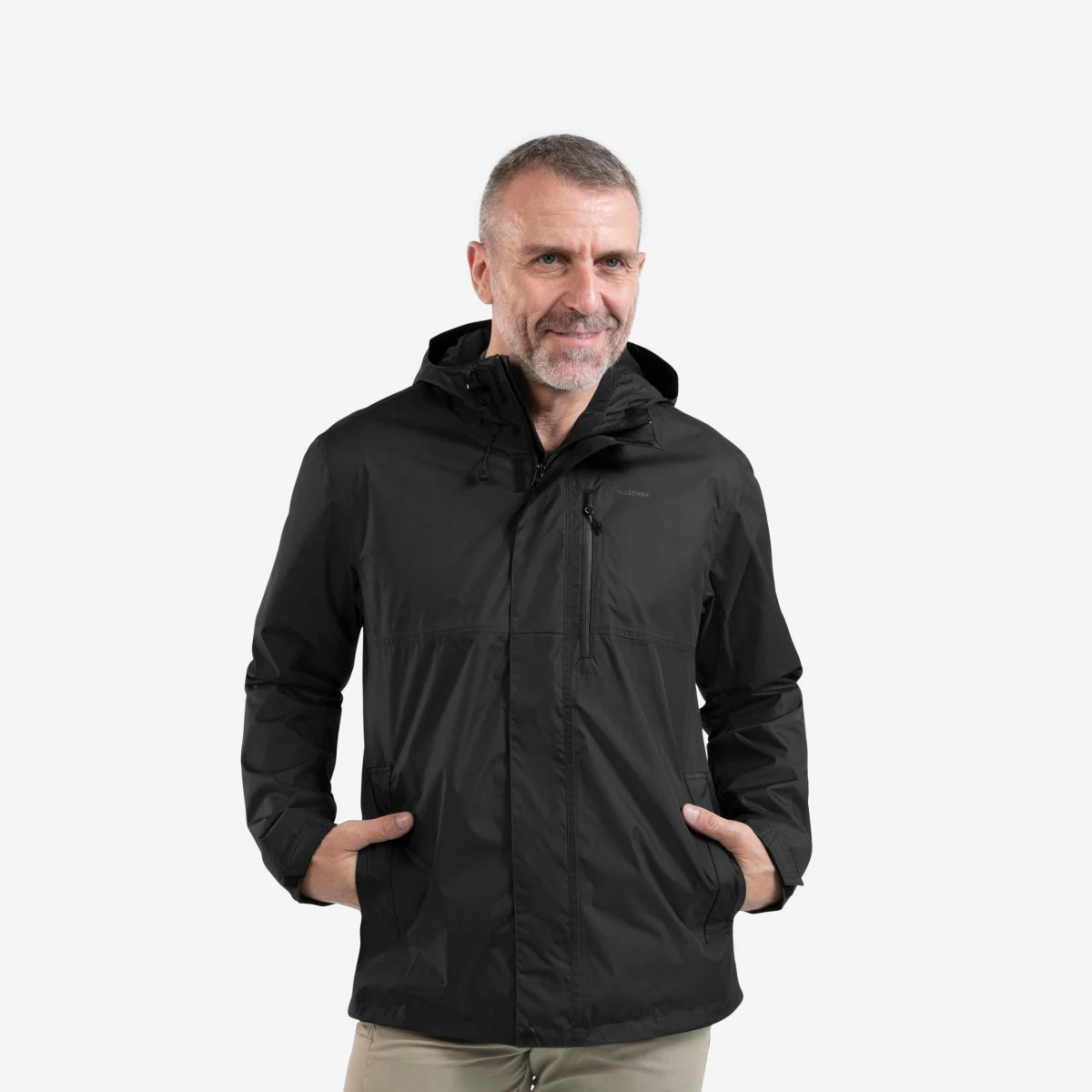QUECHUA Pánska nepremokavá turistická bunda NH500 2XL · záber 1
