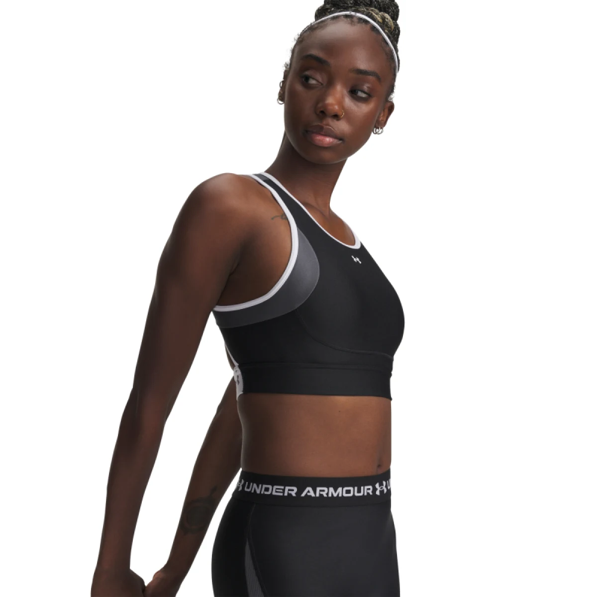 Dámska tréningová športová podprsenka UNDER ARMOUR UA Crossback Mid Open Back · záber 3