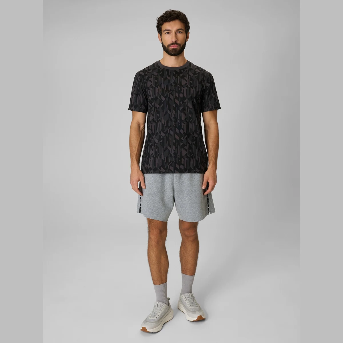 T-shirt regular s potlačou pánsky - čierny · záber 12