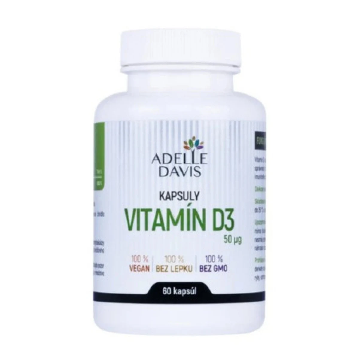 ADELLE DAVIS Vitamín D3 50 mcg 60 kapsúl · záber 2