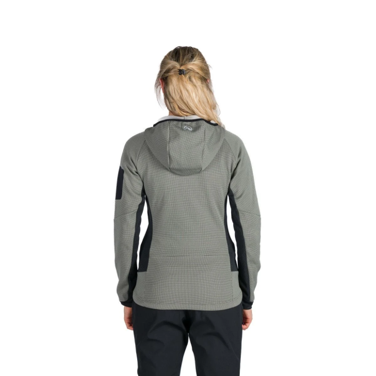 Dámská turistická mikina se zipem NORTHFINDER MARCELLA-807lightgreenblack · záber 3