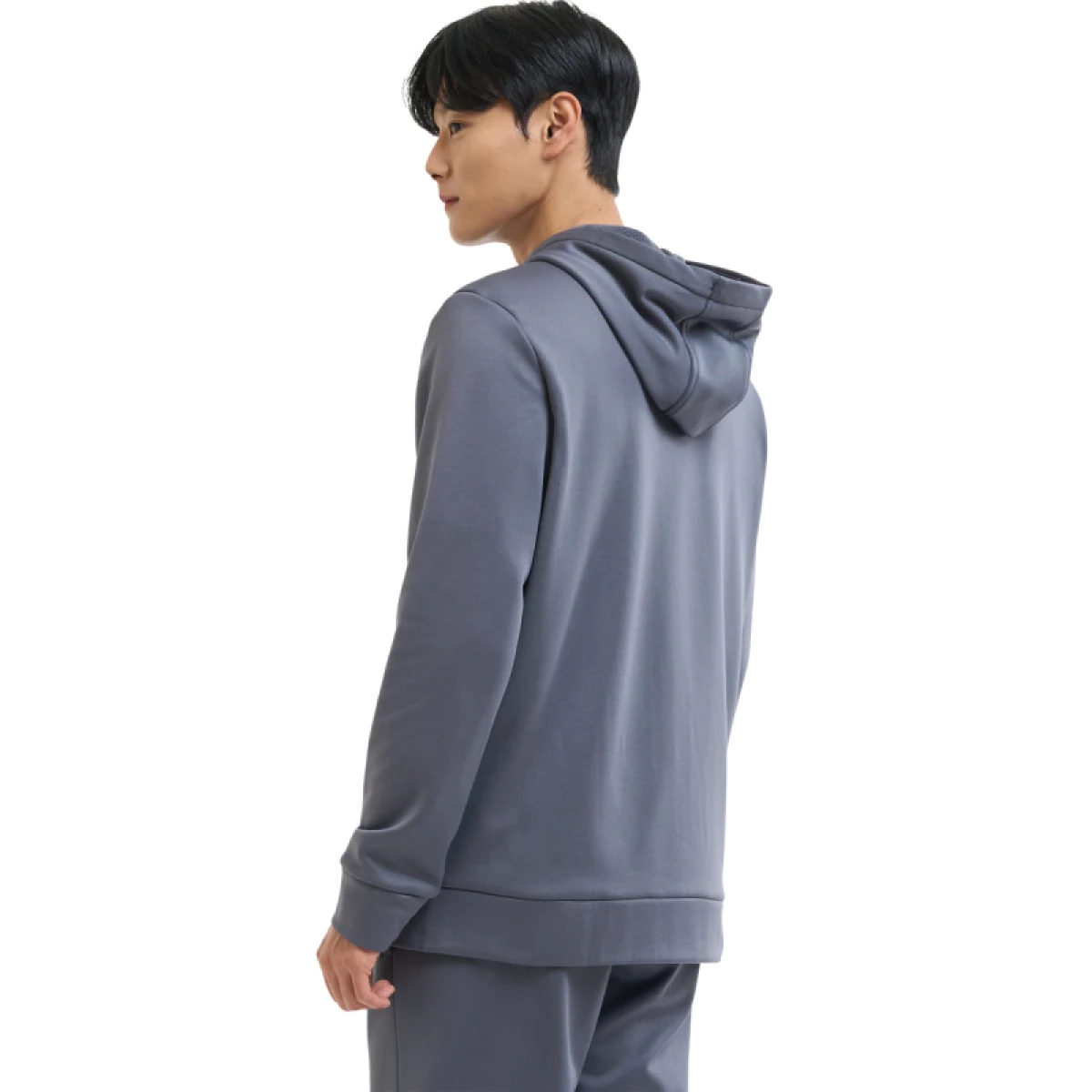 Pánská zateplená tréninková mikina se zipem UNDER ARMOUR UA Armour Fleece FZ Hoodie-GRY · záber 5