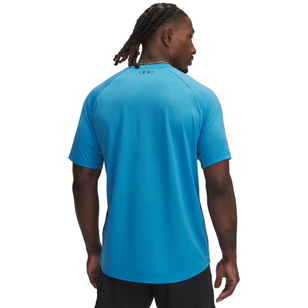 Pánské tréninkové tričko s krátkým rukávem UNDER ARMOUR UA M TECH FADE SS-BLU · záber 2