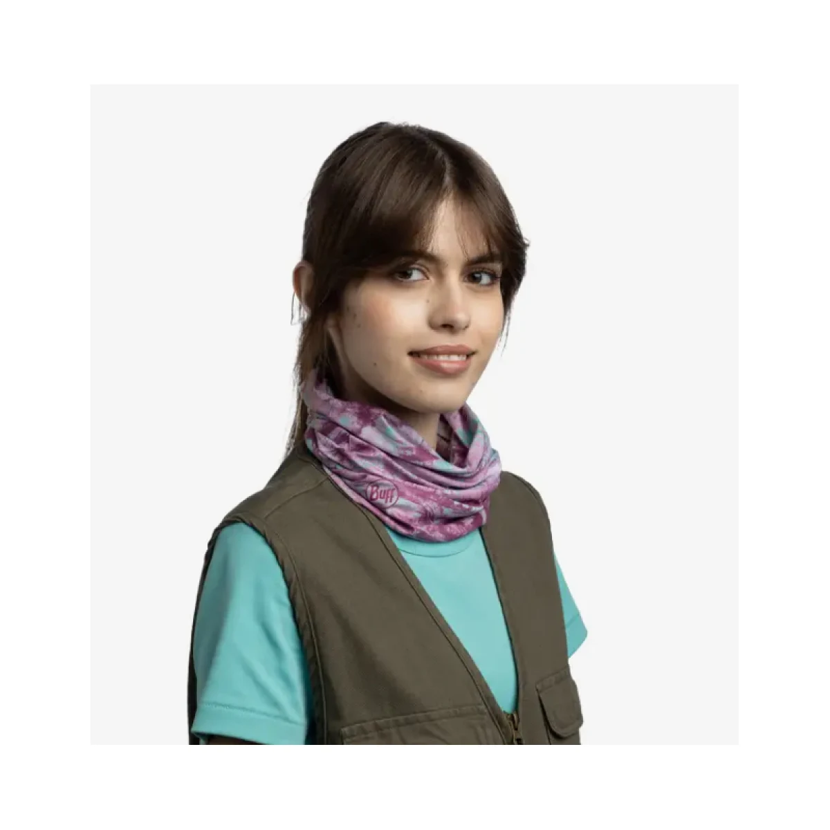 Multifunkčná šatka BUFF COOLNET UV REAL TREE ASPECT OCEAN SPRAY · záber 4