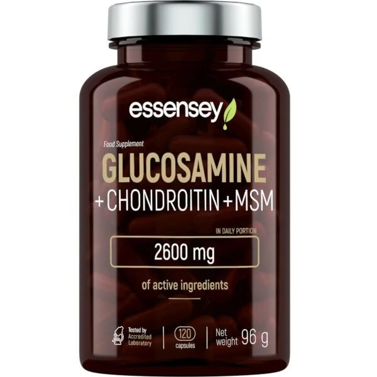Trec Nutrition ESSENSEY Chondroitin + Glukosamin + MSM - 120 kapslí · záber 1