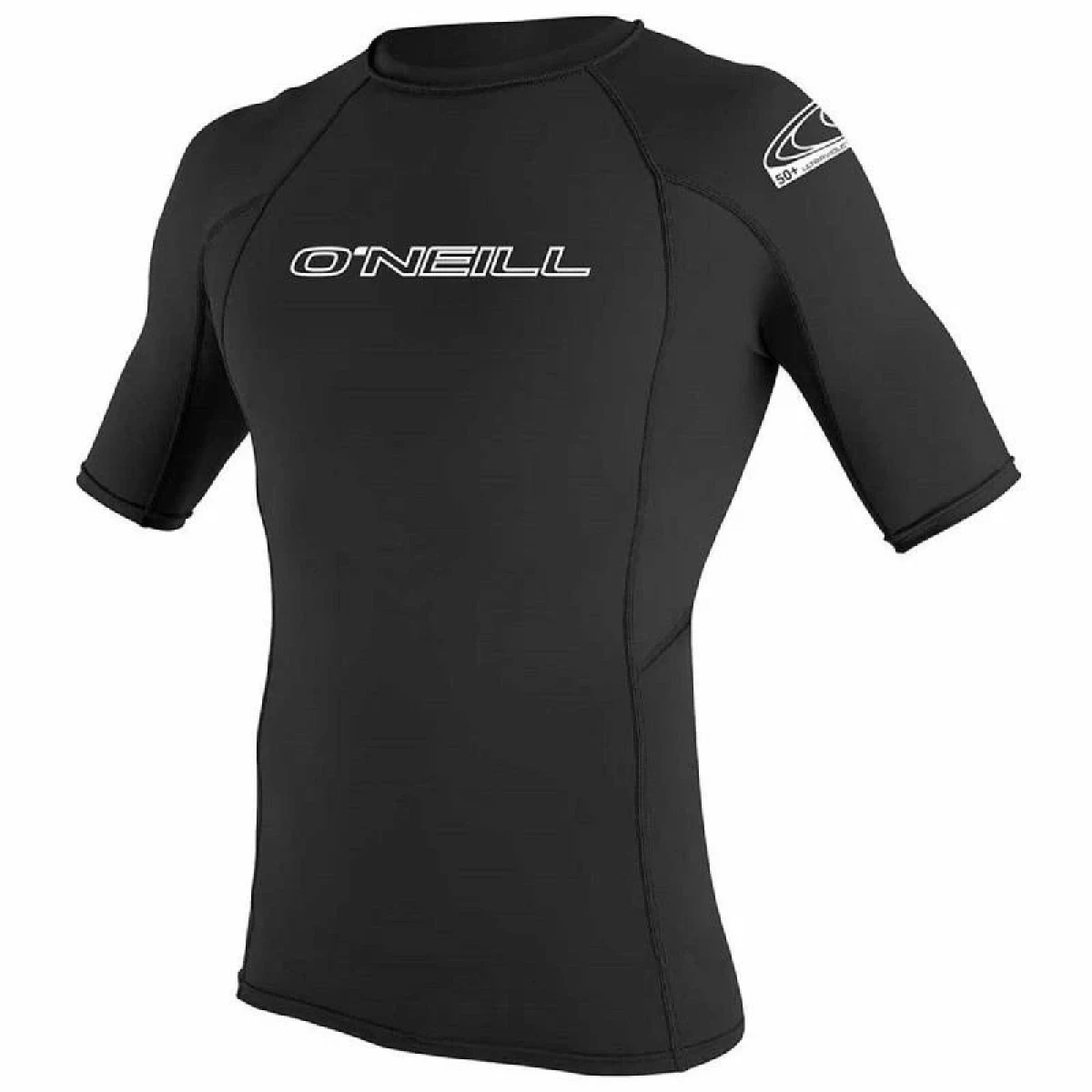 ONEILL Pánské lycrové triko BASIC SKINS CREW, krátký rukáv - Velikost: XXL | Barva: Čierna · záber 1