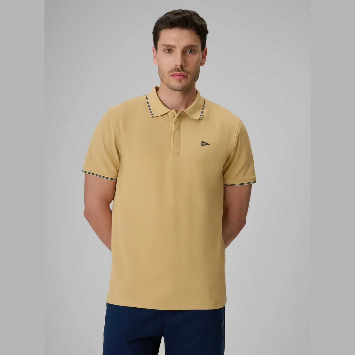 Polokošile regular pánská - béžová · záber 1