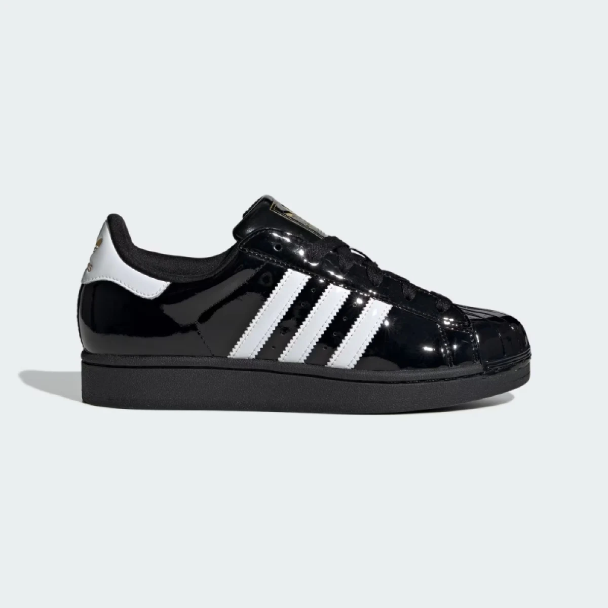 Dámská vycházková obuv ADIDAS ORIGINALS Superstar II W core black cloud white gold metallic · záber 2