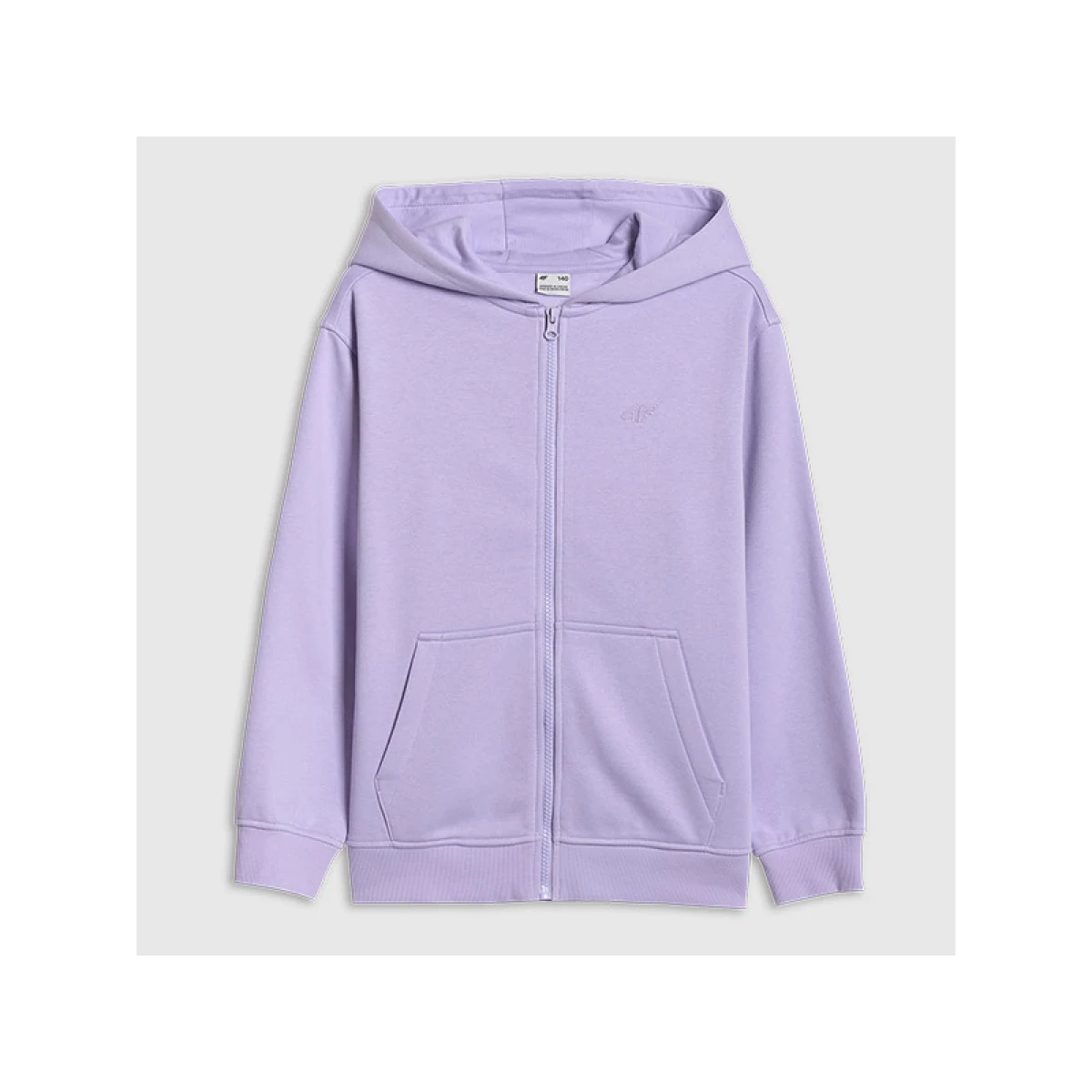 Dievčenská mikina so zipsom 4F JUNIOR SWEATSHIRT F2322-51S-VIOLET · záber 5
