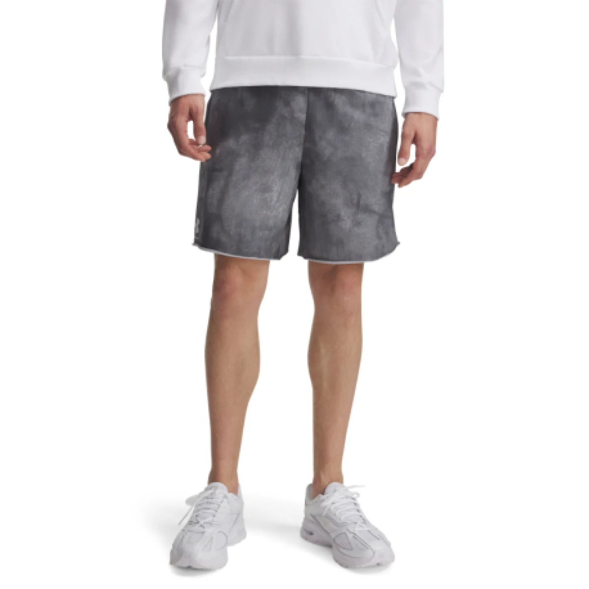 Pánské teplákové kraťasy UNDER ARMOUR UA Rival Terry AOP8inShortQ1-GRY · záber 1