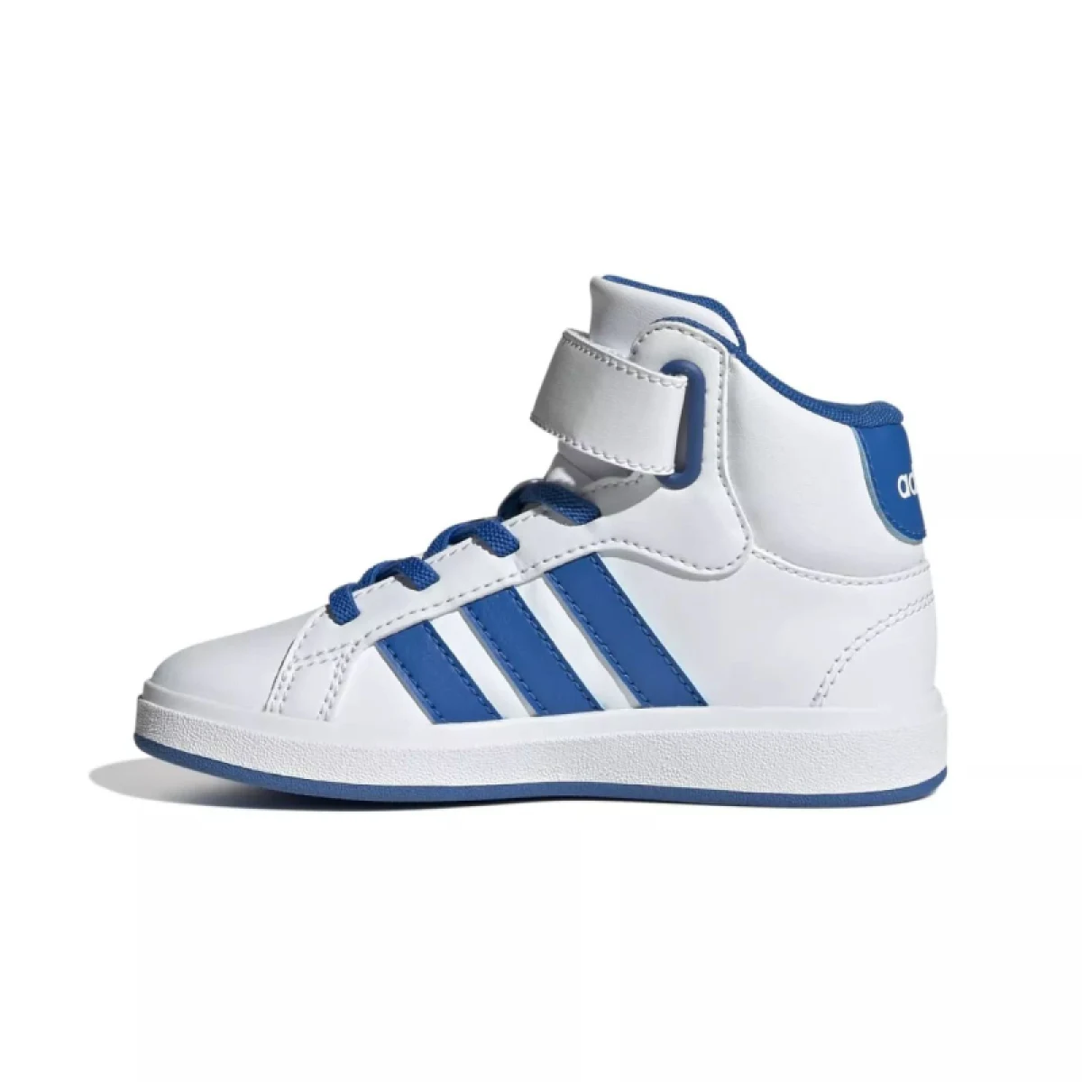 Chlapčenská rekreačná obuv ADIDAS Grand Court Mid K cloud white bright royal bright royal · záber 3