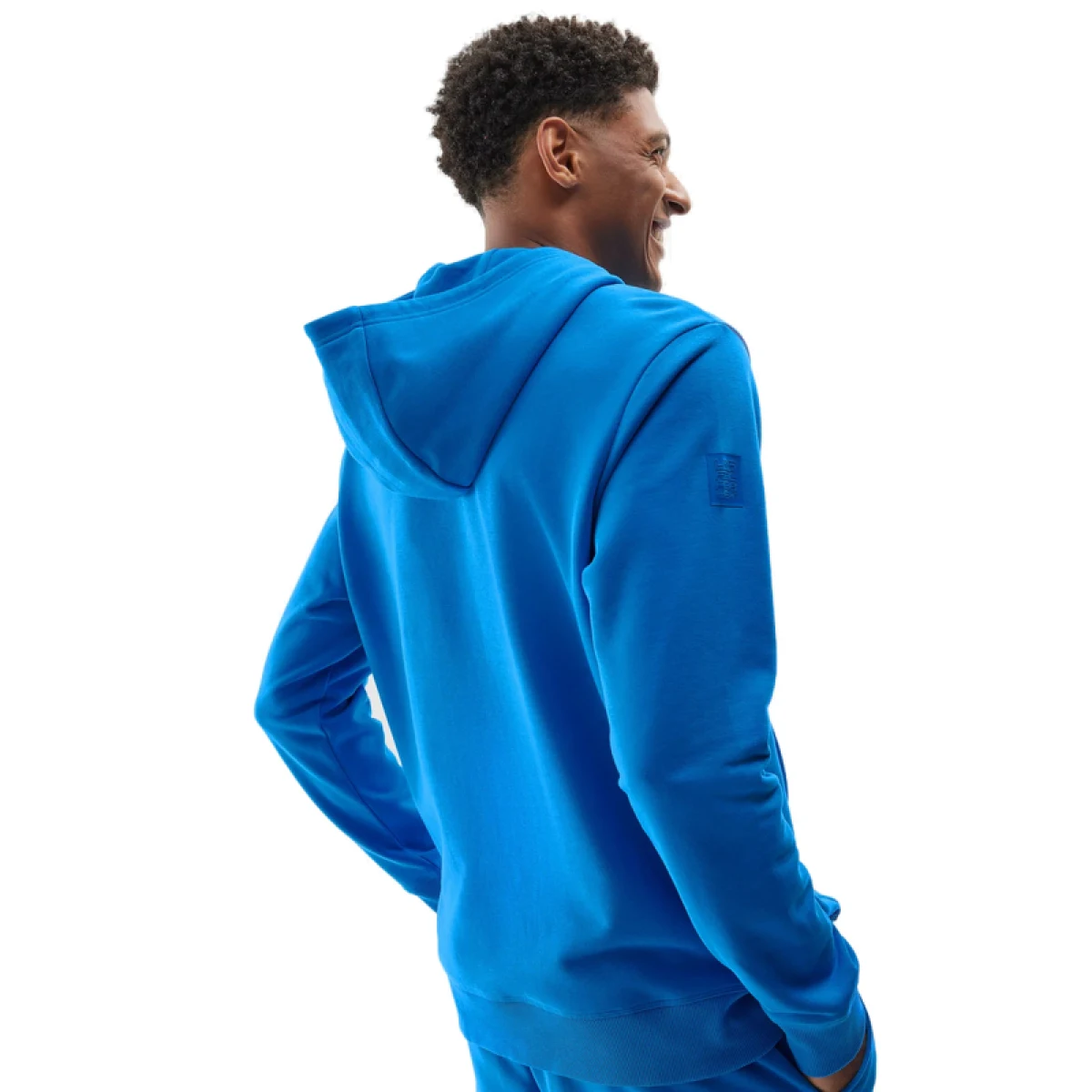 Pánská mikina s kapucí 4F SWEATSHIRT-AW23TSWSM688-33S-BLUE · záber 3
