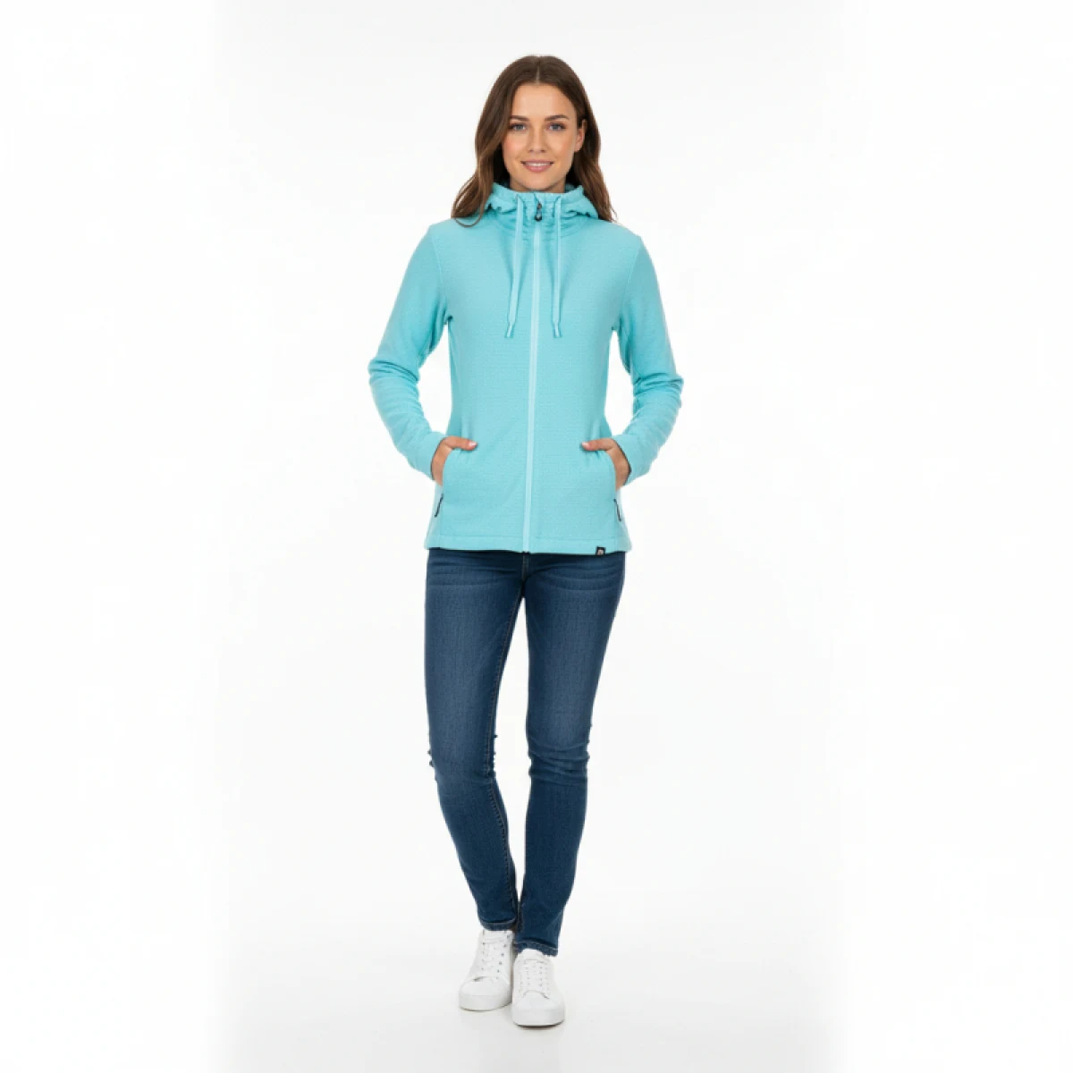 Dámska zateplená turistická mikina so zipsom NORTHFINDER BRIANNE-396lightblue · záber 2