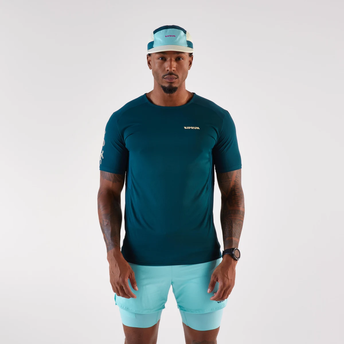 KIPRUN Pánske bežecké tričko Run 900 Light modré 2XL · záber 1