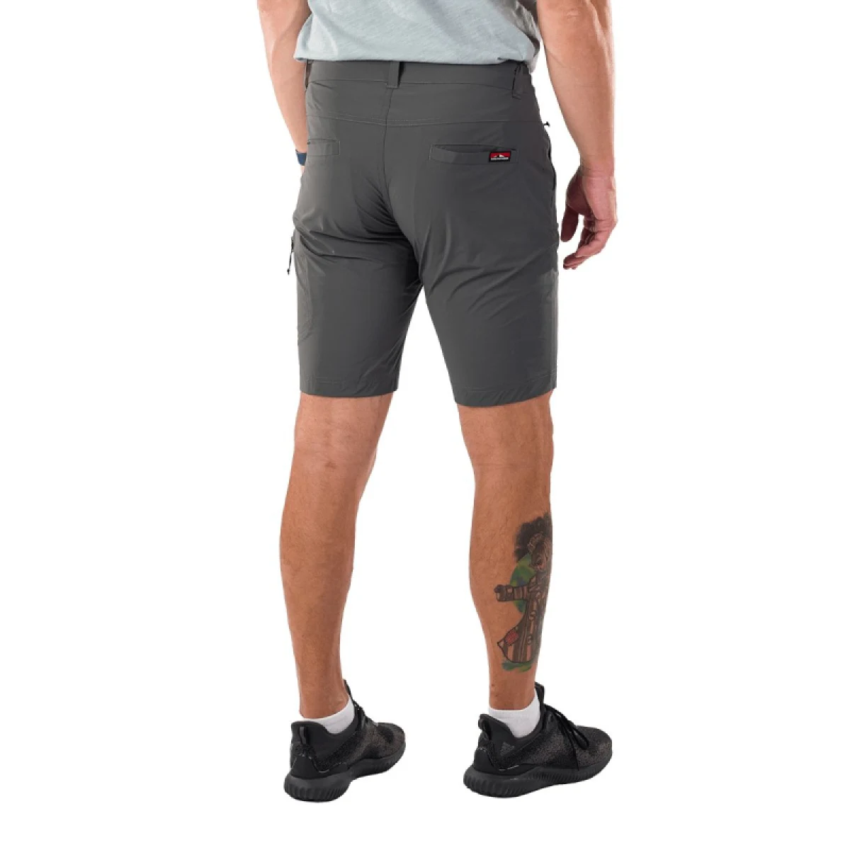 Pánske turistické kraťasy NORTHFINDER HALMO-319grey · záber 4