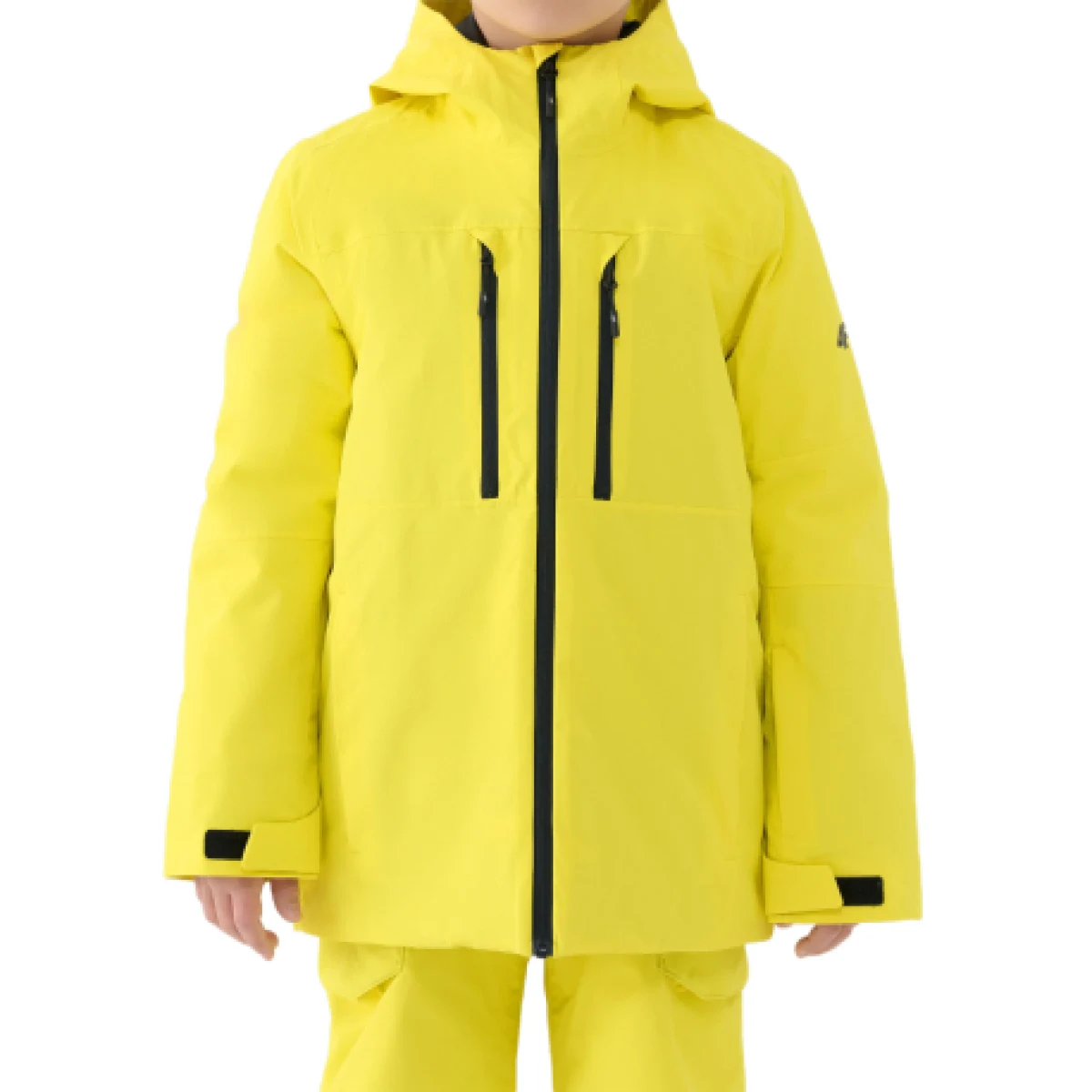 Chlapčenská lyžiarska bunda 4F JUNIOR TECHNICAL JACKET M0828-4FJWAW25TTJAM0828-71S-YELLOW · záber 1