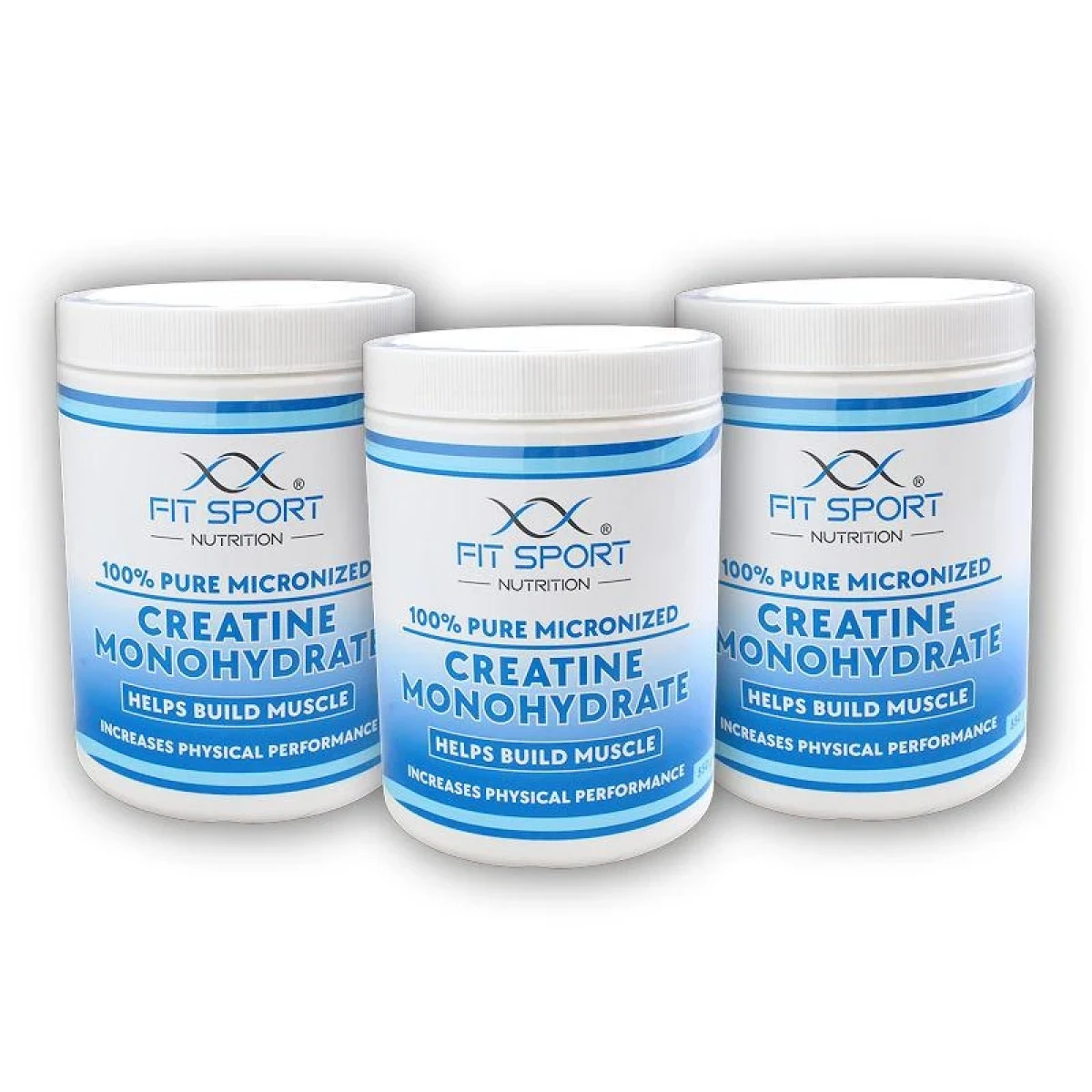 FitSport Nutrition 3x 100% Pure Micronized Creatine Monohydrate 550g · záber 1