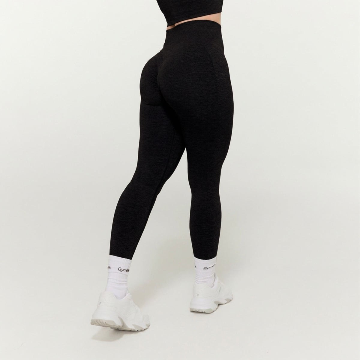 GymBeam Dámské legíny FLO Graphite - Velikost: S | Barva: Čierna | Hmotnost: 0,22 kg | Balení: 90 · záber 1