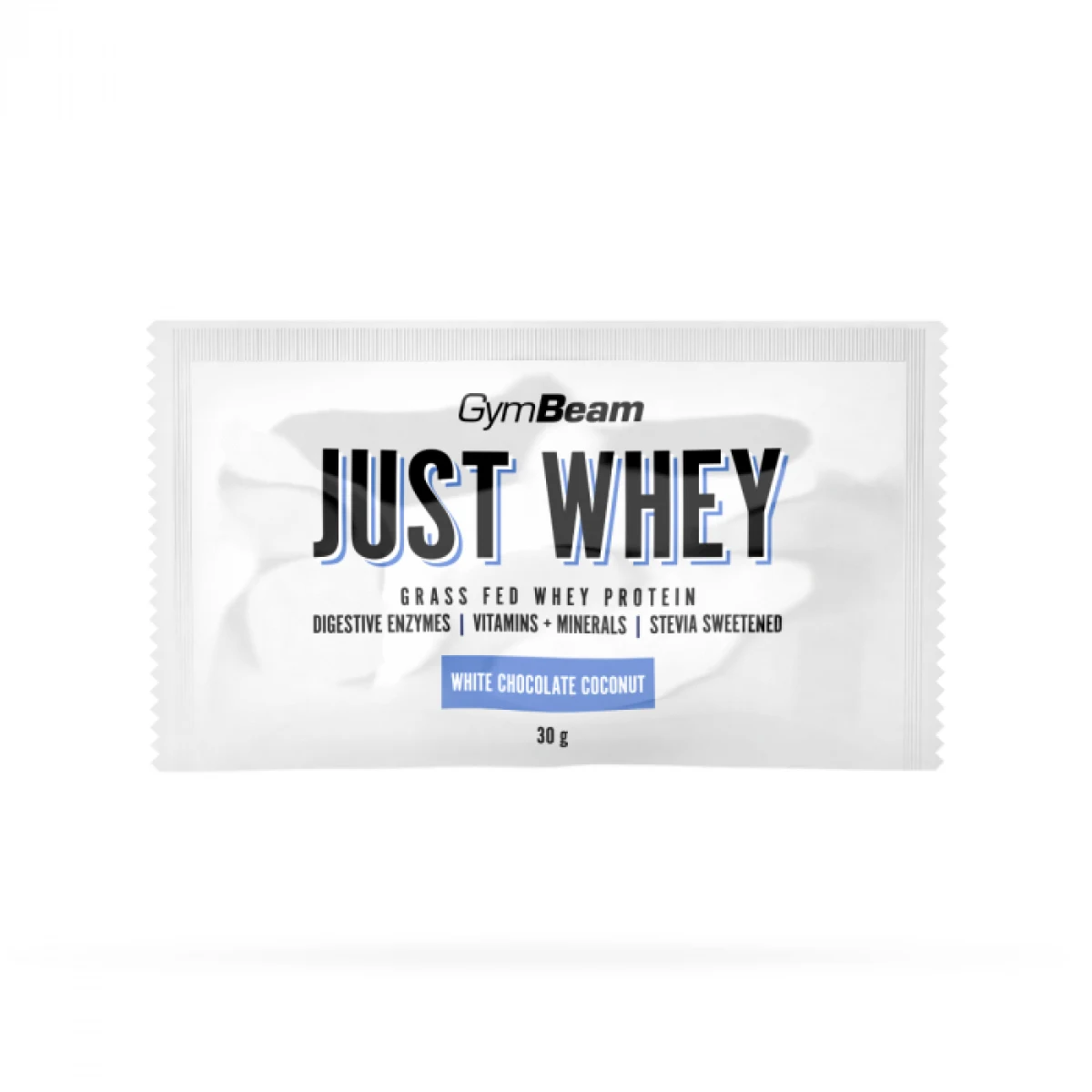 GymBeam Just Whey biela čokoláda kokos · záber 1
