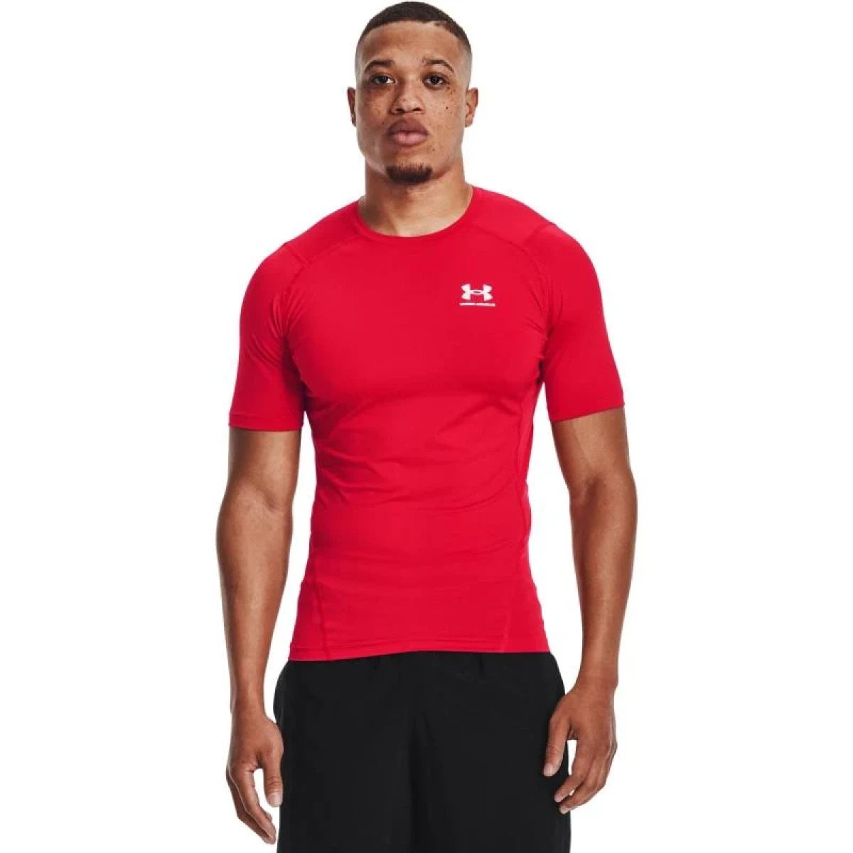 Under Armour UA HG Armour Comp SS-RED 25/26 kompresní triko - Velikost: XXL | Barva: Červená · záber 1