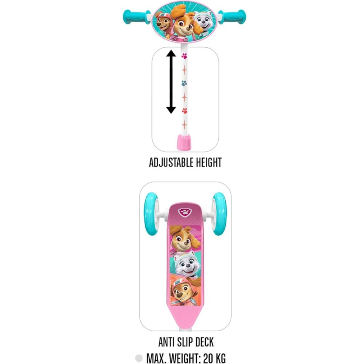 Paw Patrol Dětská trojkoloběžka Paw Patrol Girl · záber 2