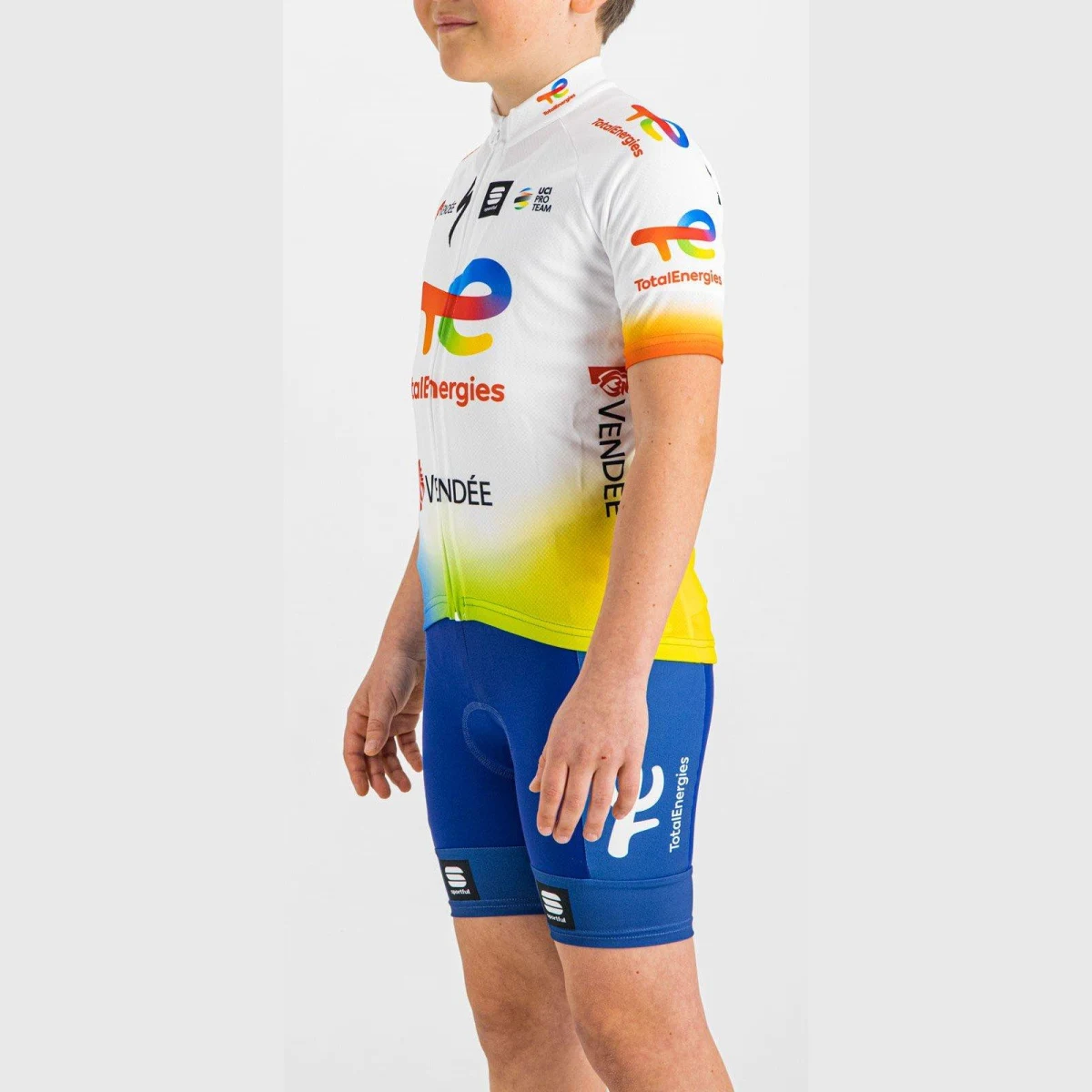 Sportful TotalEnergies Jersey Kids - Velikost: 12 | Barva: Barevná, Biela · záber 4