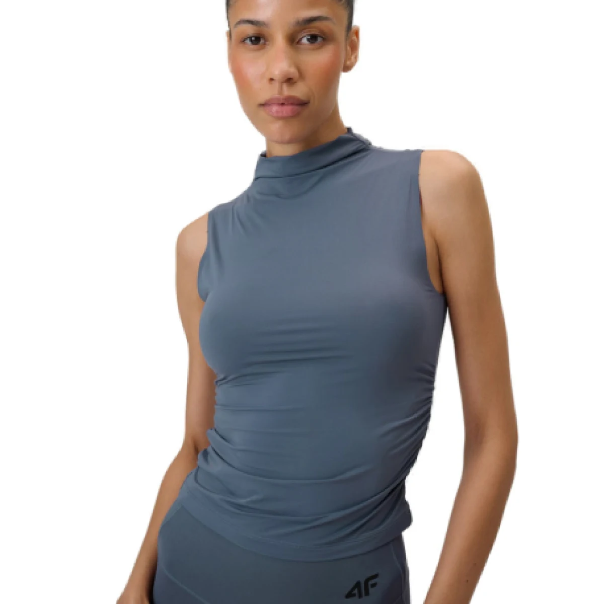 Dámske tréningové tričko bez rukávov 4F SLEEVELESS FNK F0885-32S-DENIM · záber 1