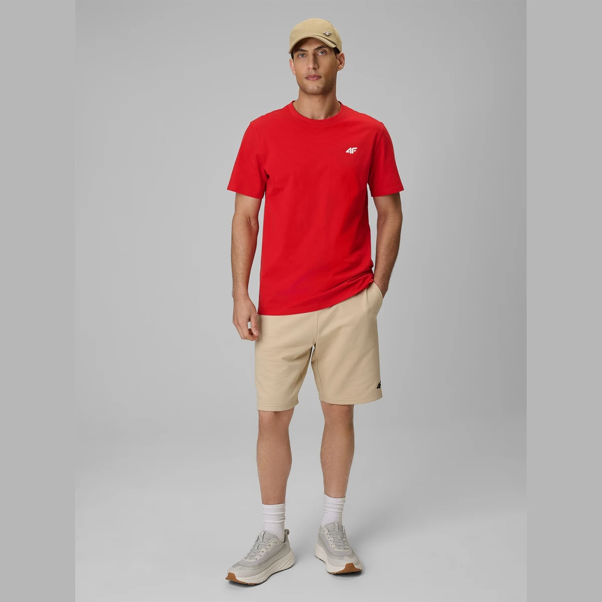 T-shirt regular hladký pánský - červený · záber 2