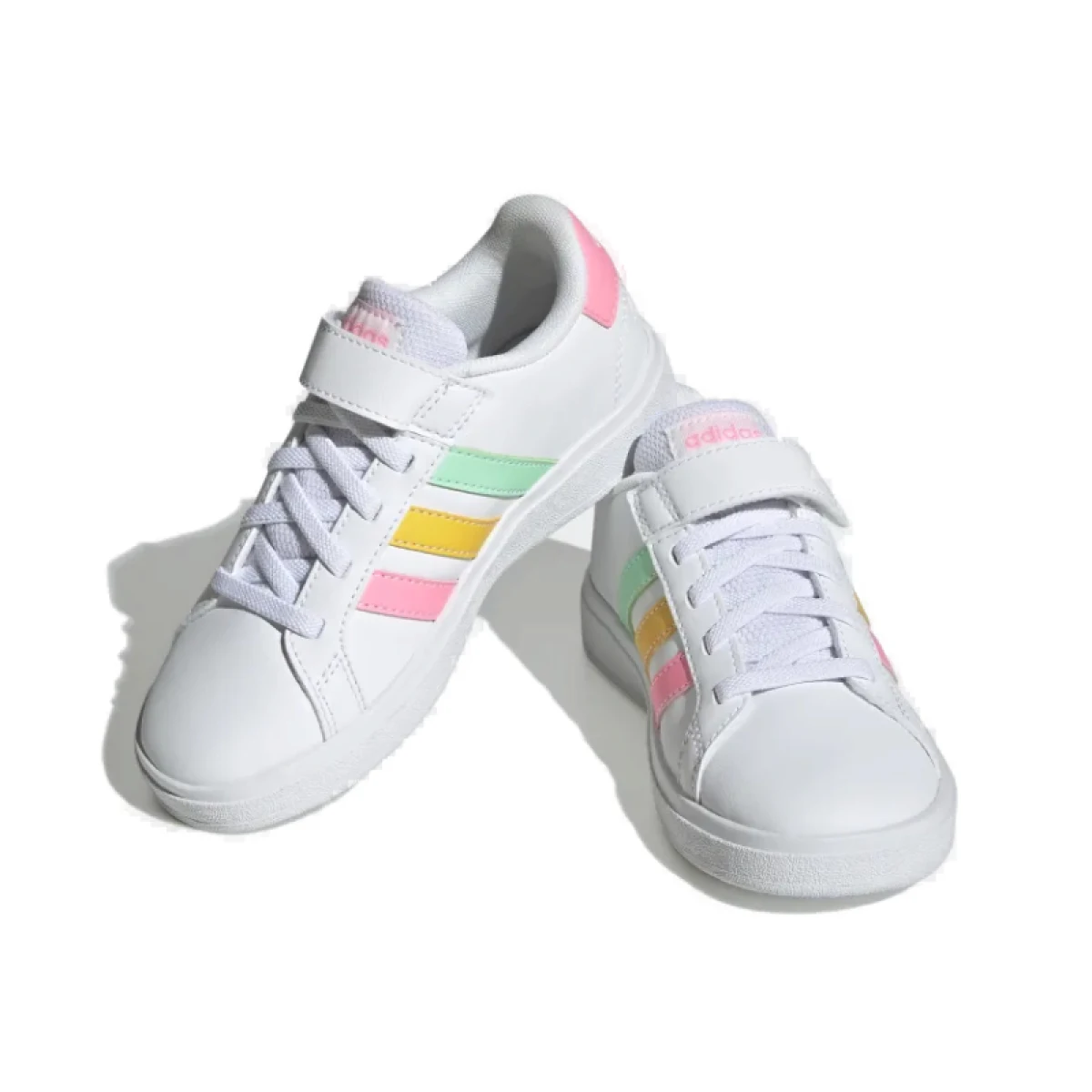 Dívčí rekreační obuv ADIDAS Grand Court cloud white pulse mint beam pink · záber 4