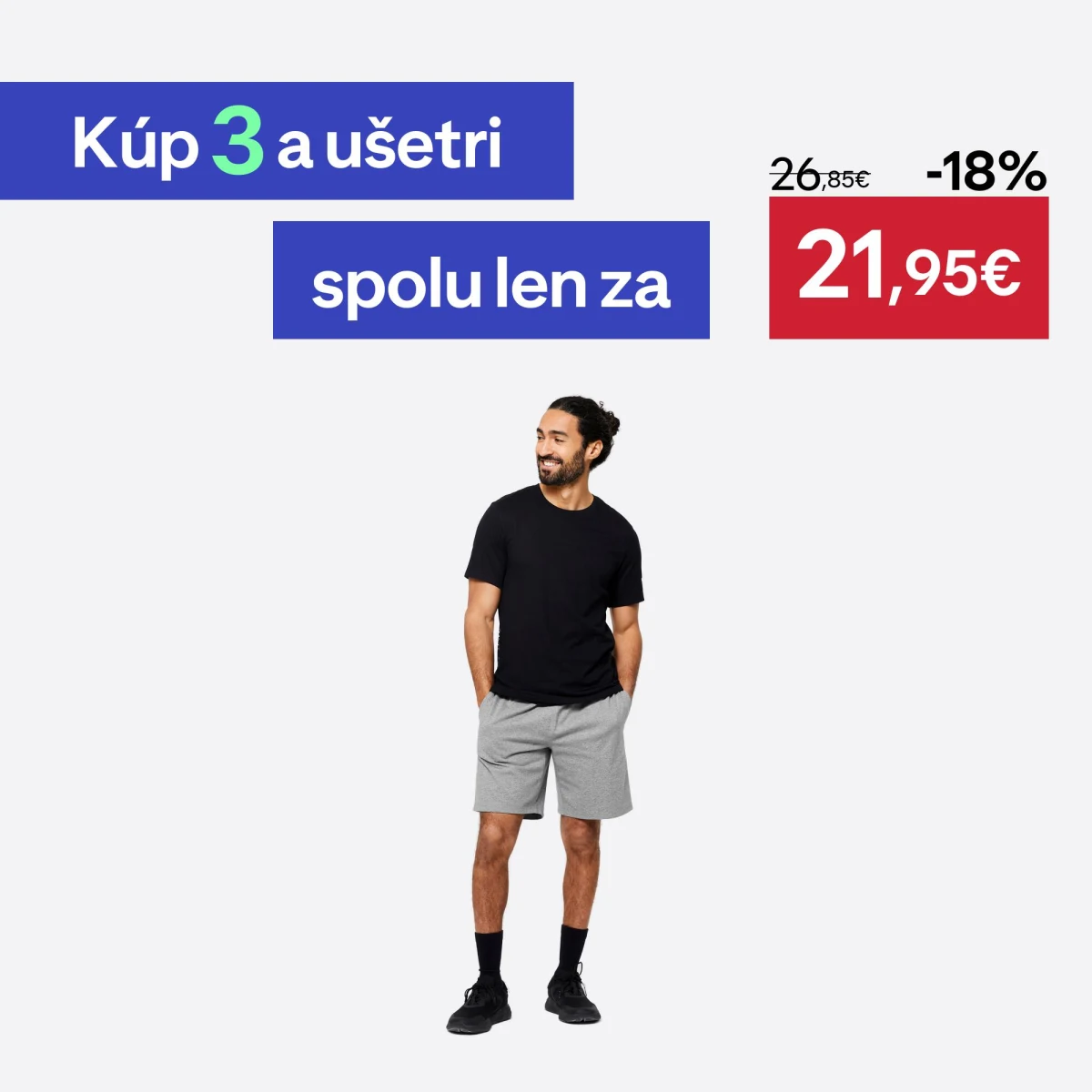 DOMYOS Pánske tričko 500 Slim na cvičenie čierne S · záber 1