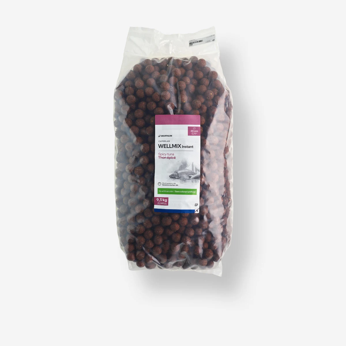 CAPERLAN Boilies na lov kapra Wellmix Instant 20mm/9,5kg Spicy Tuna bez · záber 1