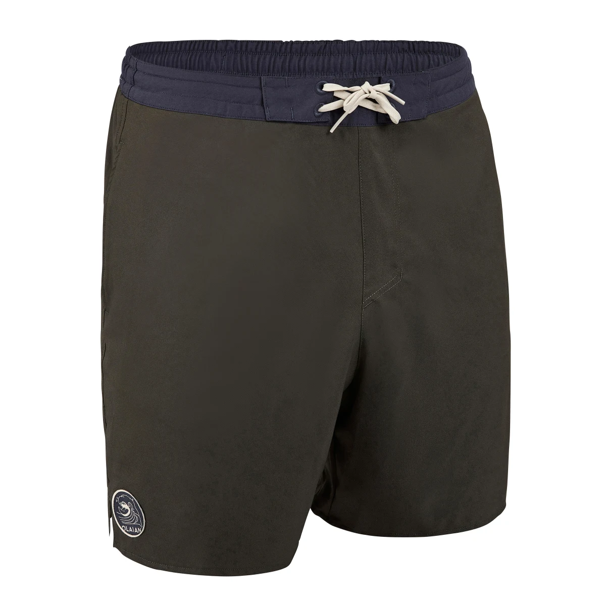 DECATHLON Pánske boardové šortky 100 dlhé kaki 2XL · záber 2