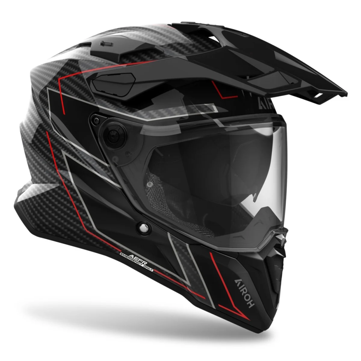 AIROH Commander 2 Carbon Stylish lesklá 3XL (64) - Veľkosť: 3, 64, 3XL · záber 2