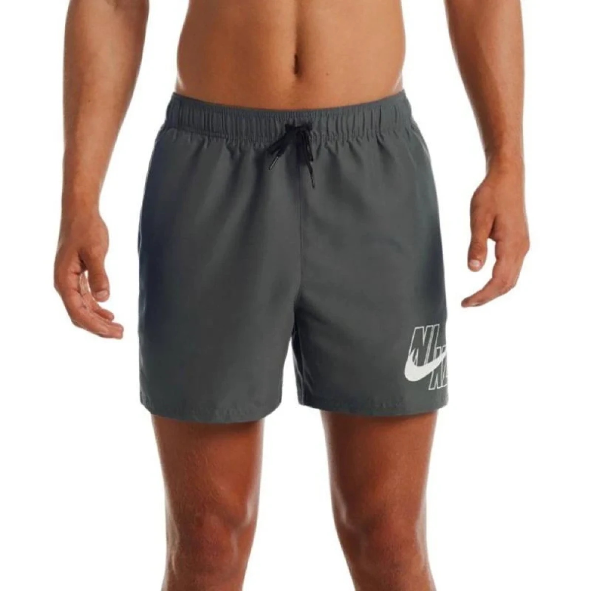 Nike Swim LOGO LAP 5 inch -IRON GREY - Velikost: XL | Barva: Sivá · záber 1