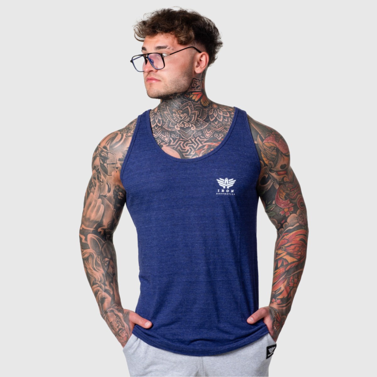 Férfi atléta Iron Aesthetics Ease, indigo · záber 4