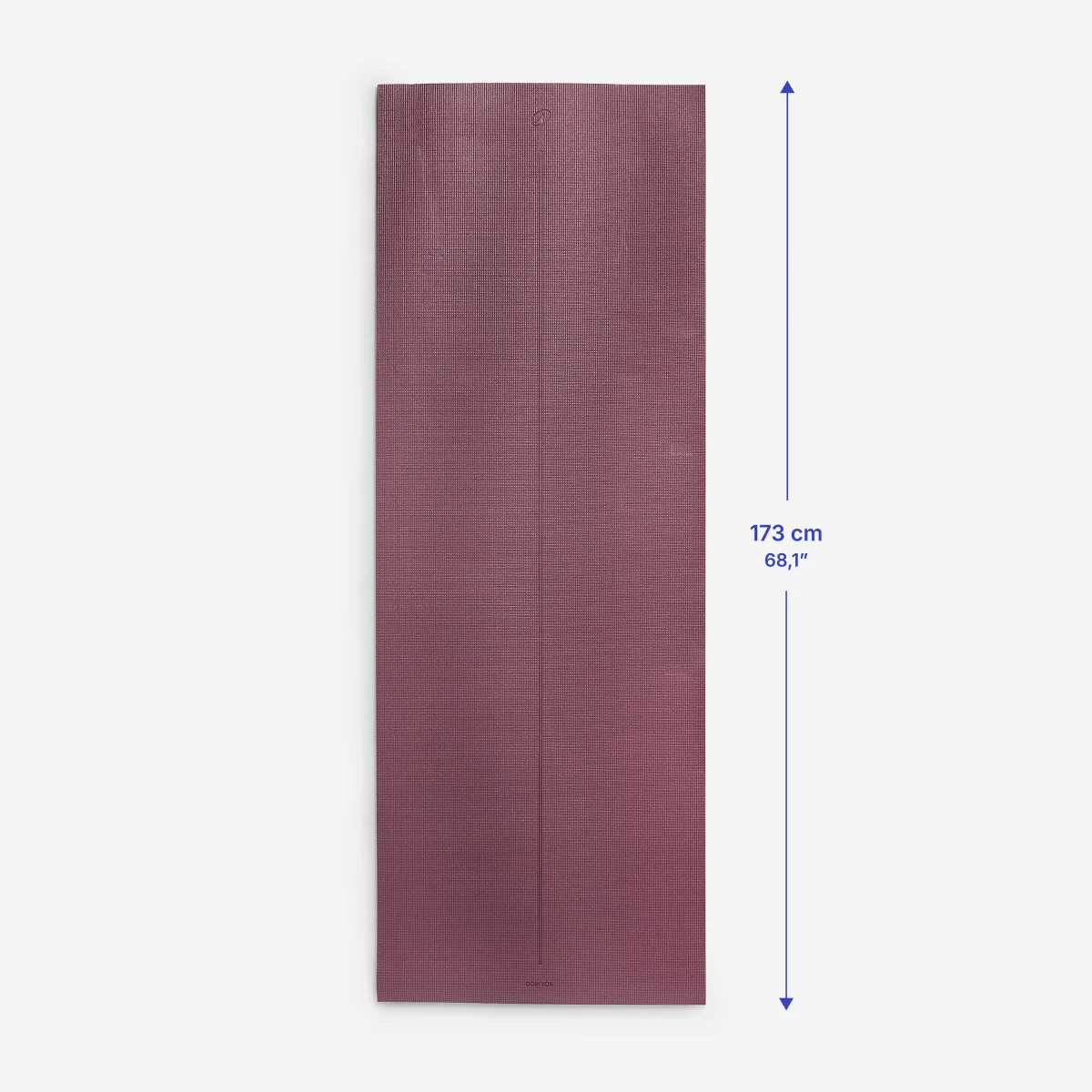 KIMJALY Podložka na jemnú jogu Confort 173 cm x 61 cm x 8 mm bordová bez · záber 2
