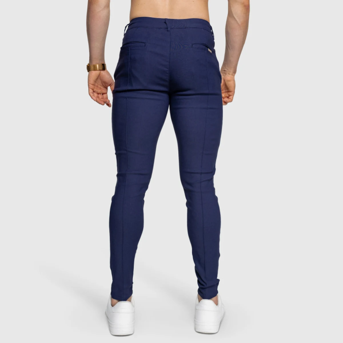 Strečové nohavice Iron Aesthetics Excellence, navy · záber 3