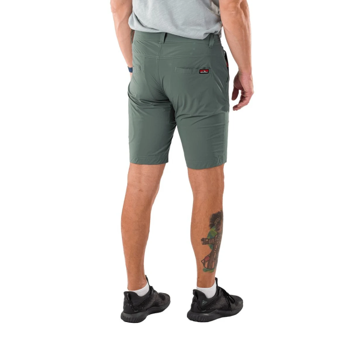 Pánske turistické kraťasy NORTHFINDER HALMO-263greengrey · záber 4