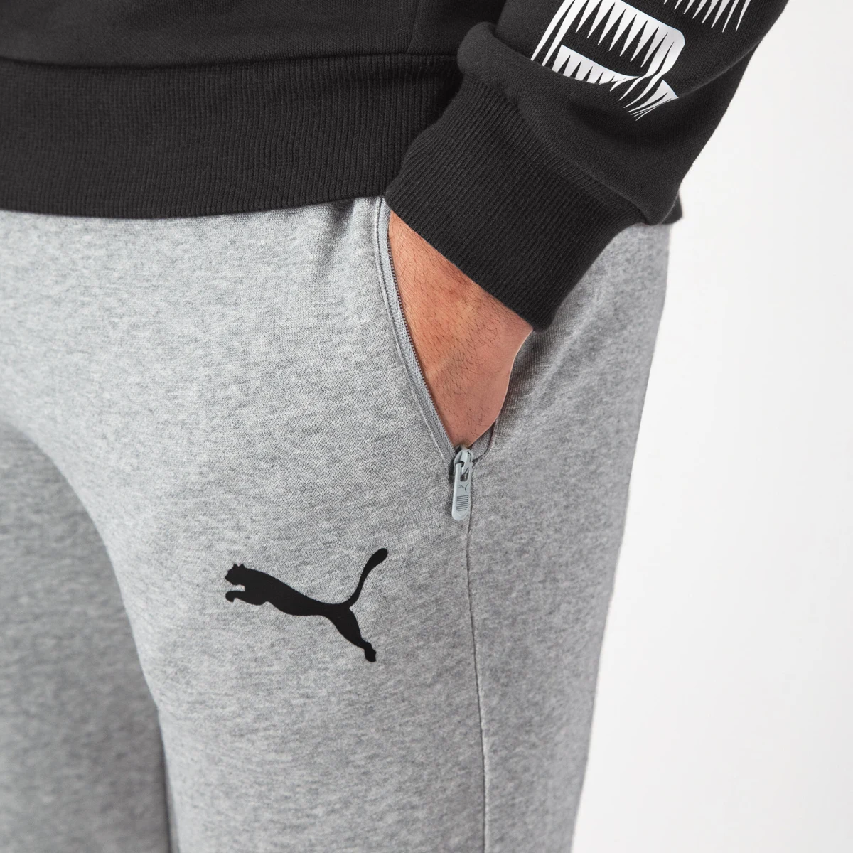 PUMA Pánske nohavice na fitnes sivé S · záber 2