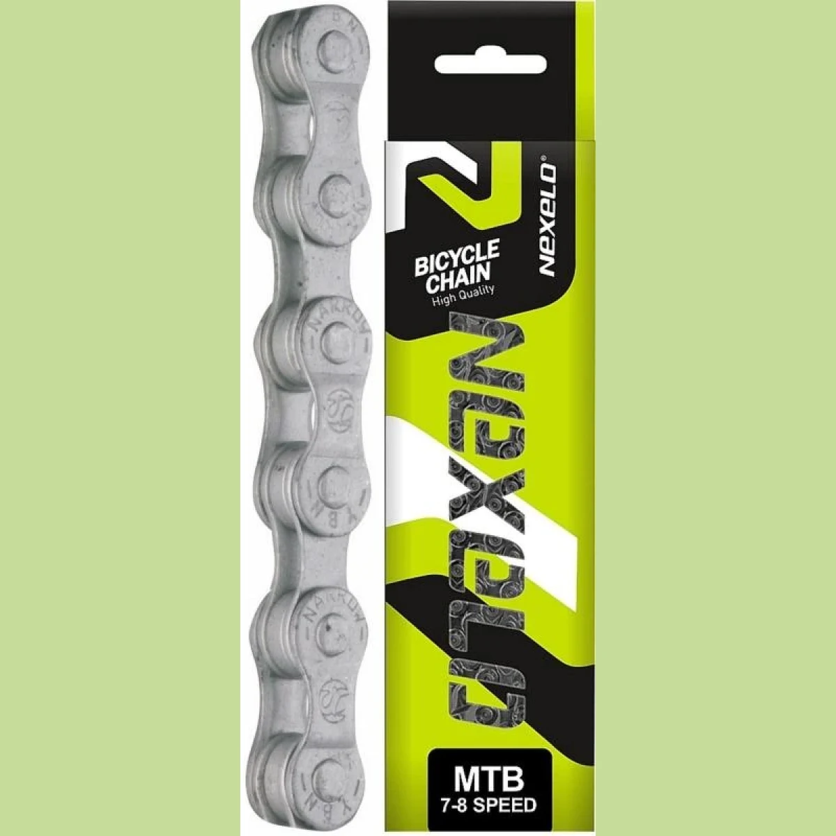 Nexelo 7- 8 Rychlostní 1/2x3/32 BOX Nerez řetěz · záber 1