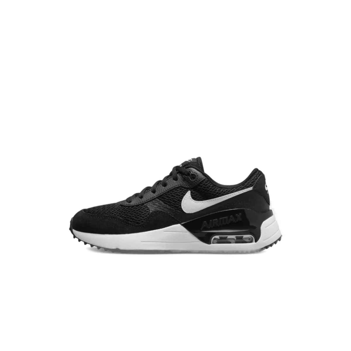 Juniorská rekreační obuv NIKE Air Max SYSTM black white wolf grey · záber 2