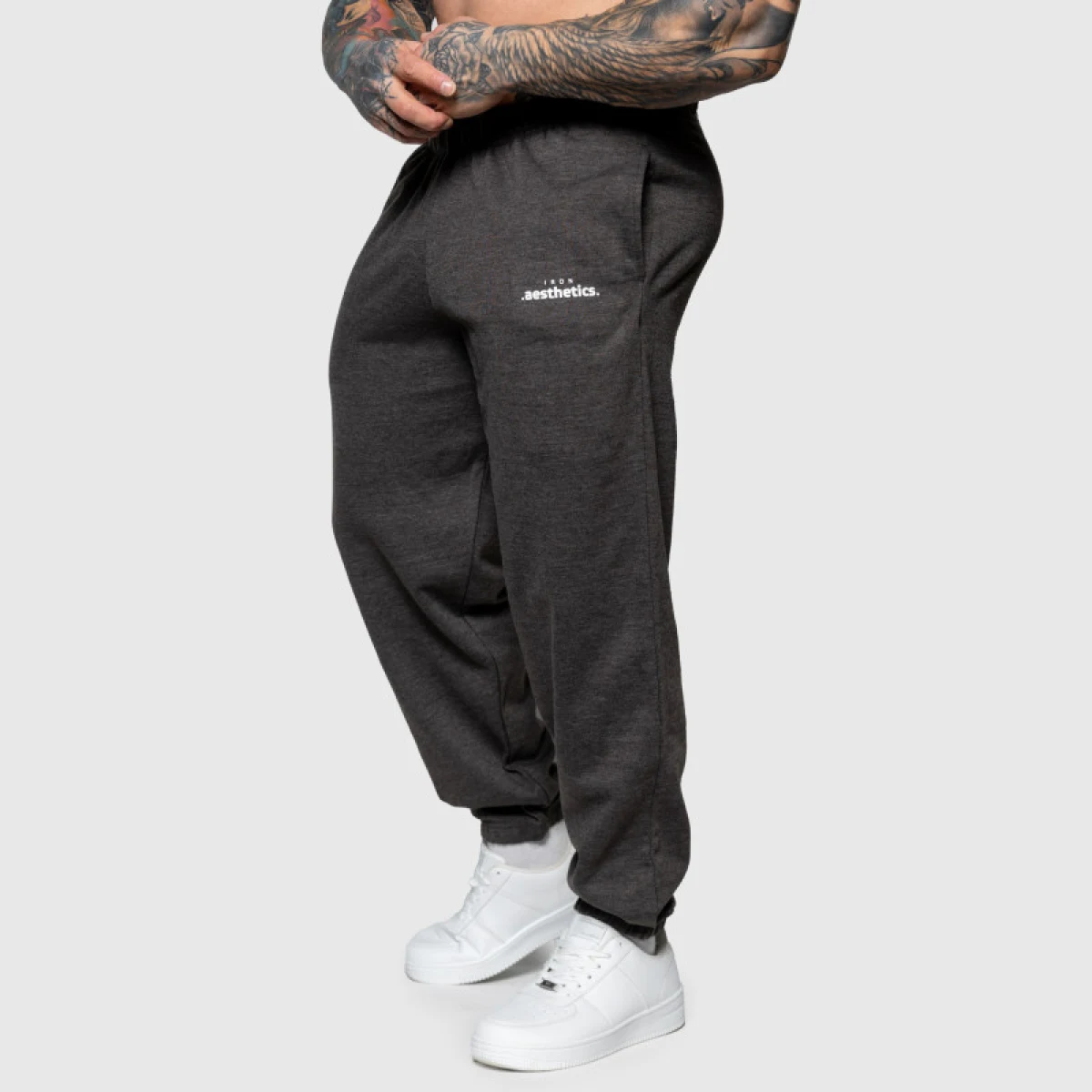 Oversized tepláky Iron Aesthetics Relaxed, charcoal · záber 4
