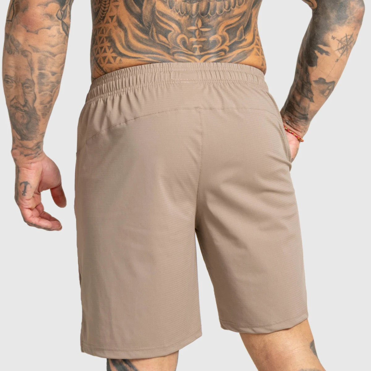 Pánské sportovní šortky Iron Aesthetics Aero, hnědé · záber 5
