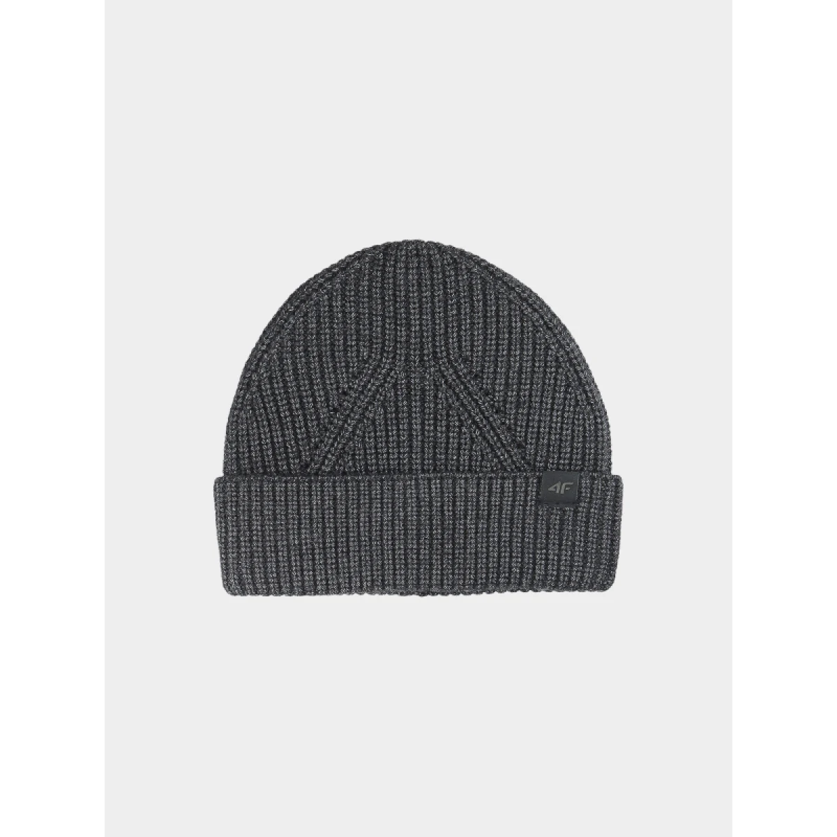 Pánska zimná čiapka 4F CAP WAW25ACAPM576-20M DEEP BLACK MELANGE · záber 2