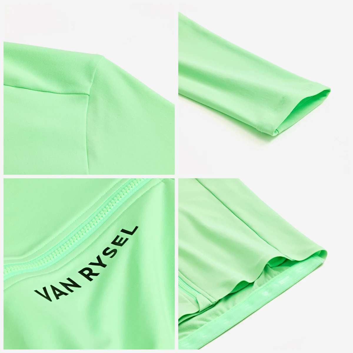 VAN RYSEL Unisex cyklistický dres RCR 2 dlhý rukáv zelený M · záber 2