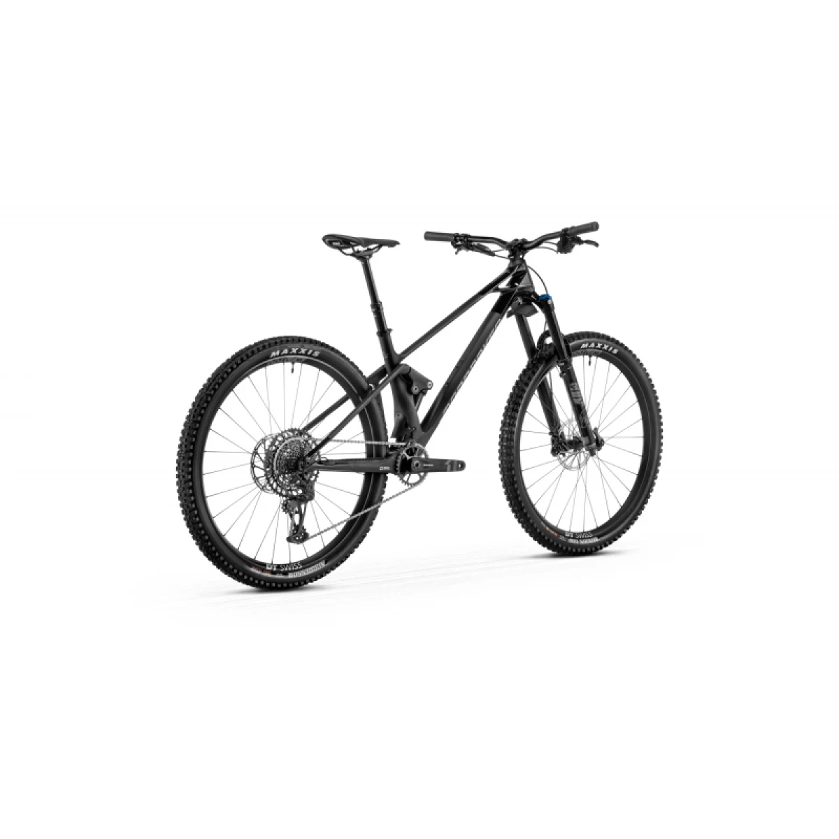Horské kolo MONDRAKER Raze Carbon R MIND, carbon gloss black racing silver · záber 3